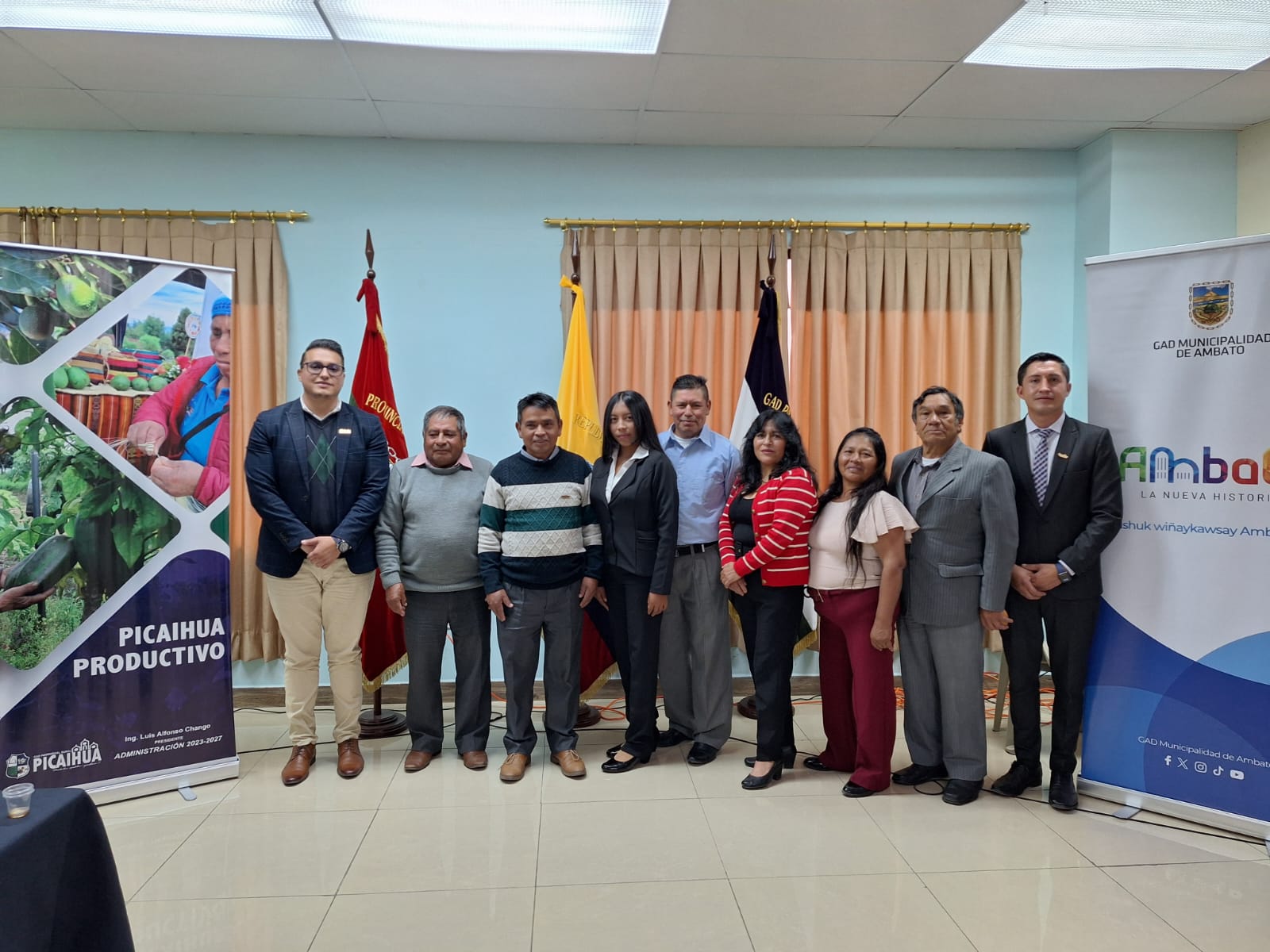  LAS AUTORIDADES DEL GADP PICAIHUA REALIZARON LA POSESIÓN DE LA NUEVA DIRECTIVA DE LAS ASOCIACIONES DE PRODUCTORES DE LA PARROQUIA PICAIHUA